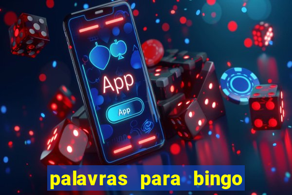 palavras para bingo cha de bebe